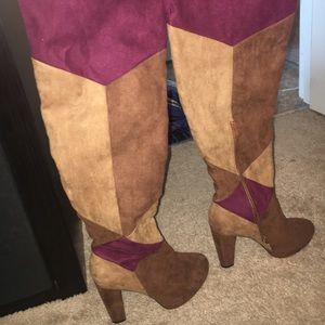 madden girl thigh high boots size 6